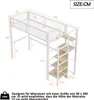 STILVORA 90x200 Hochbett mit Stauraumleiter und Produktbild-Vorschau 7