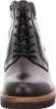 A close-up, front-facing view of a black leather lace-up boot. Produktbild-Vorschau