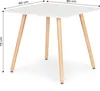Kuchyňský stůl moderní dřevěný čtvercový 80x80 cm Náhled obrázku produktu 7