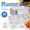 20 vaschette in alluminio per barbecue – Vaschette Anteprima dell’immagine prodotto 5
