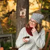 Relaxdays Eichhörnchen Futterhaus, Futterkasten f. Produktbild-Vorschau 3