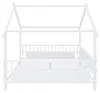 Metallbett 140x200 cm in Hausform Kinderbett Weiß – Produktbild-Vorschau 12