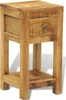 A wooden nightstand with one drawer and a shelf. Produktbild-Vorschau