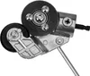 A close-up view of a metal and plastic mechanical adapter with gears and wheels. Anteprima dell’immagine prodotto