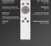 A white remote control with labels pointing to each button, explaining its function. Náhľad obrázku produktu