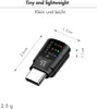 A product image showing a small USB-C audio adapter with dimensions and weight indicated. Produktbild-Vorschau