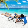 COSTWAY Strandstuhl klappbar, Campingstuhl mit Fußteil, Produktbild-Vorschau 2