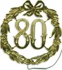 Demmler 1230800192 Jubiläumszahl 80 - Ø 13 cm, Draht, gold Produktbild-Vorschau 2