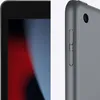 A close-up view of the side and screen of a gray tablet. Voir les images du produit