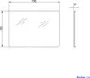 EMKE Lustro łazienkowe LED 70x50cm Lustro łazienkowe z Podgląd zdjęcia produktu 7