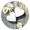 Abwaschbare Tischsets 12er Set Gänseblümchen Blumen rund Produktbild-Vorschau 2