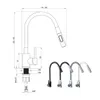 GranMaster FLESSILA DUAL Design-Küchenarmatur Schwarz – Produktbild-Vorschau 8