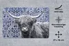 MuchoWow® Mauspad Mousepad Scottish Highlander - Delfter Produktbild-Vorschau 2