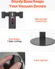 A collage of images showcasing the features of a vacuum stand. Voir les images du produit