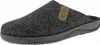 A single gray slipper with a brown accent is shown from a side angle against a white background. Produktbild-Vorschau