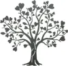 Wandbild "Herzbaum" aus Metall, mattschwarz, 50x48 cm, Produktbild-Vorschau 3