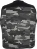 Biker Weste Textil Grau Camo Tarn Motorradweste Textilkutte Produktbild-Vorschau 3