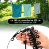 COM-FOUR® 2X Reisewäscheleine - 180-350 cm je Leine- Produktbild-Vorschau 2