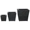 vidaXL Blumenkübel 3 Stk. Wasserhyazinthe Schwarz Produktbild-Vorschau 2
