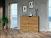 Komoda Malwa M8 120 cm z 8 szufladami w kolorze artisan Náhled obrázku produktu 7