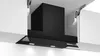A black range hood is installed under white kitchen cabinets. Produktbild-Vorschau