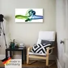 ARTland Leinwandbild Aufeinanderprallen von blau und grün Produktbild-Vorschau 5