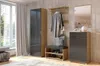 1-türiger Kleiderschrank Dąb Craft / Lava, 60 × 199 × 40 cm Produktbild-Vorschau 8