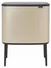 Brabantia Vuilnisbak Bo Touch Bin, champagnekleur, 3 stuks Productafbeelding-voorbeeld 1