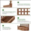COSTWAY Blumenkasten mit Rankgitter, Pflanzkasten Holz, Produktbild-Vorschau 4