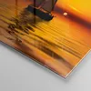 Bilder auf glas - Boot Sonnenuntergang Landschaft - 50x50cm Produktbild-Vorschau 5