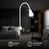 LED Bettleuchte 400 lm 3000 K mit Flexarm H 40 cm weiß Produktbild-Vorschau 5