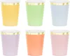 Gobelet en carton 220ml avec bord doré Lot de 6 Voir les images du produit 1