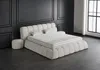Boxspringbett Claudi 140 x 200 cm mit 2 Poof Cremebeige Produktbild-Vorschau 8