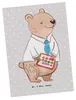 Mr. & Mrs. Panda Postkarte Bankfachmann Herz - Grau Pastell Produktbild-Vorschau 1