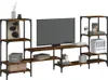 vidaXL TV skříňka kouřový dub 206,5x28,5x95 cm materiál na Náhled obrázku produktu 2