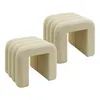 Rebecca Mobili Hocker Nikau 40x38x40 Polyestergewebe MDF Produktbild-Vorschau 1
