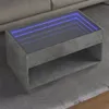 Couchtisch mit Infinity-LED Betongrau 90x50x50 cm Produktbild-Vorschau 2