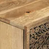 vidaXL Mobile laterale 60x33x75 cm in legno massiccio di Anteprima dell’immagine prodotto 8