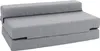 A gray sofa bed is shown from a slightly elevated side angle against a white background. Náhled obrázku produktu