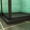 100x80cm eckdusche H.195cm Duschkabine Schwarz Eckeinstieg Produktbild-Vorschau 3