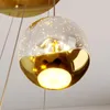 Lucande LED-Hängelampe Hayley, Ø 40 cm, 9-flg., gold, Glas Produktbild-Vorschau 17