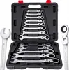 Ratschenschlüssel Set 13-teilig 8-32 mm Chrom-Vanadium mit Produktbild-Vorschau 3