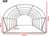 TOOLPORT Serre de Jardin Serre Tunnel Plastique Robuste Voir les images du produit 2
