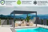 Deluxe Plus Pavillon Terrassenüberdachung Aluminium 4 x 4 M Produktbild-Vorschau 6