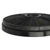 Close-up side view of a black circular range hood filter. Produktbild-Vorschau