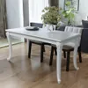 vidaXL Esstisch 116 x 66 x 76 cm Hochglanz Weiß Produktbild-Vorschau 2