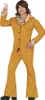 A man wearing a retro-style outfit, posing with a peace sign. Produktbild-Vorschau