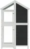 vidaXL Voliéra sivá 97x81x152 cm Borovicový masív Náhľad obrázku produktu 3