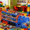 OKWISH Spielfahrzeuge, Kinder Dinosaurier Rennbahn Set mit Produktbild-Vorschau 6