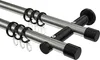 Interdeco Gardinenstange / Vorhangstange Edelstahl-Optik / Produktbild-Vorschau 1